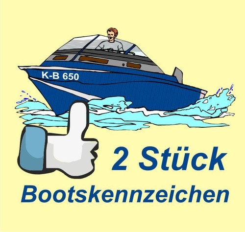 Bootskennzeichen - x,