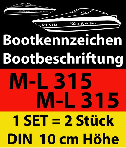 Stück boot beschriftung - stück,