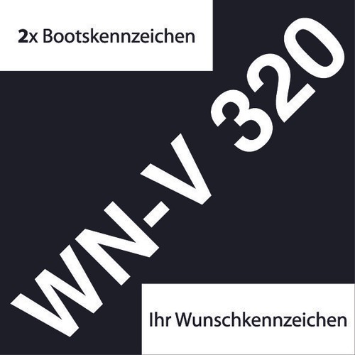 Stück bootskennzeichen - stück,