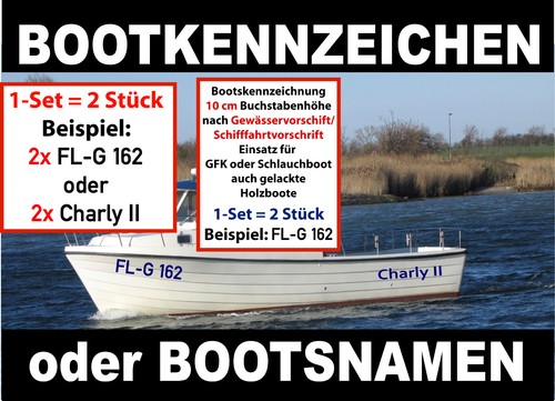 Stück bootskennzeichnung - stück,