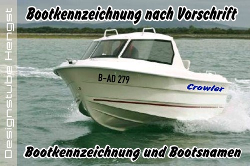 Bootskennzeichen - 2x,