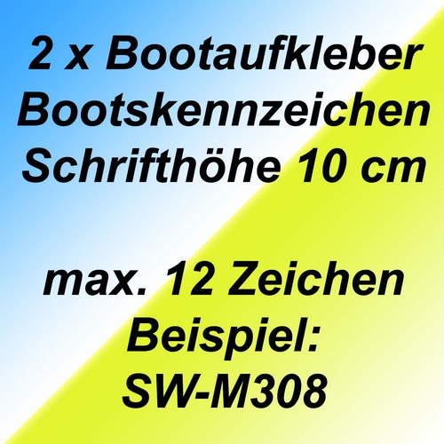 Bootskennzeichen boot - bootskennzeichen,