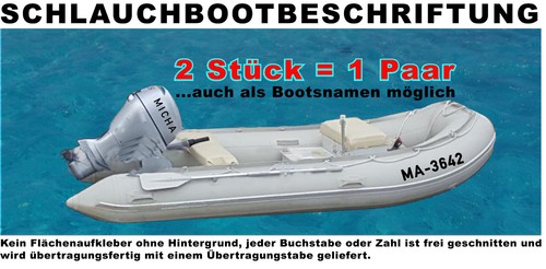 Schlauchbootbeschriftung - ,