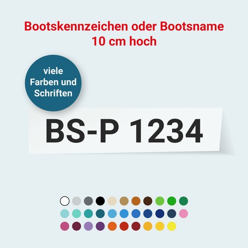 Bootskennzeichen oder - 2x,