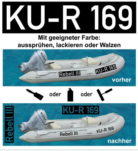 Schablone für bootsname oder - bootsname,