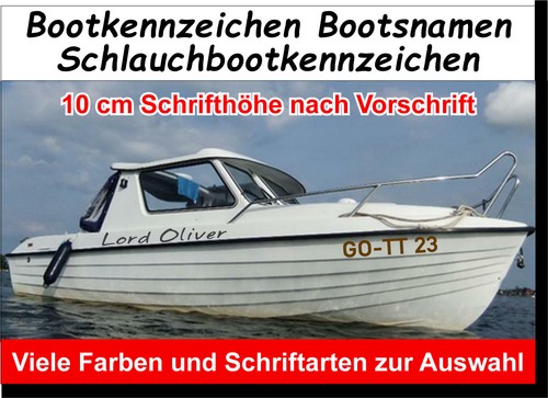 Bootsname bootskennzeichen - bootsname,