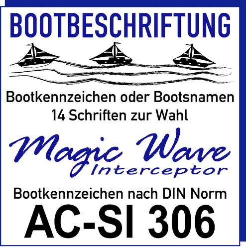 Bootkennzeichen jetski oder - bootkennzeichen,